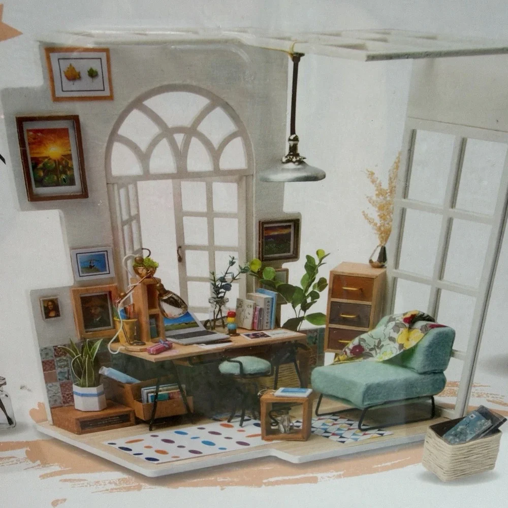Robotime Rolife Soho Time DIY Miniature House Room Kit DGM01 NEW SEALED